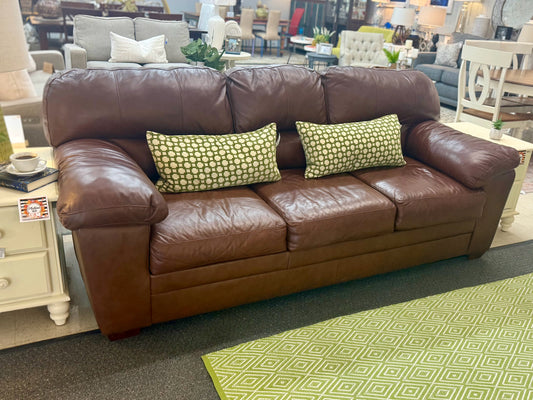Tobacco Leather Sofa