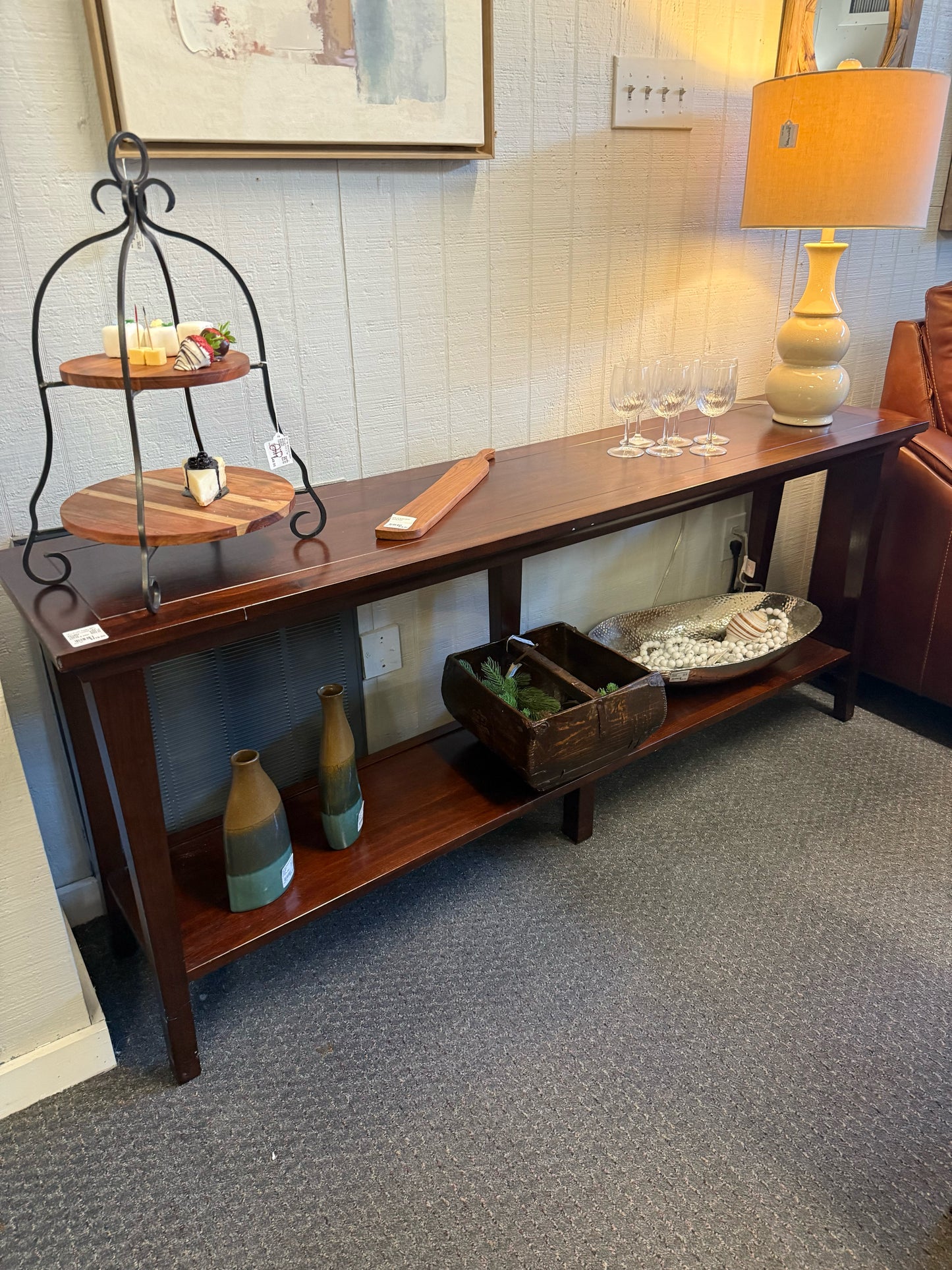 Mahogany Console Table