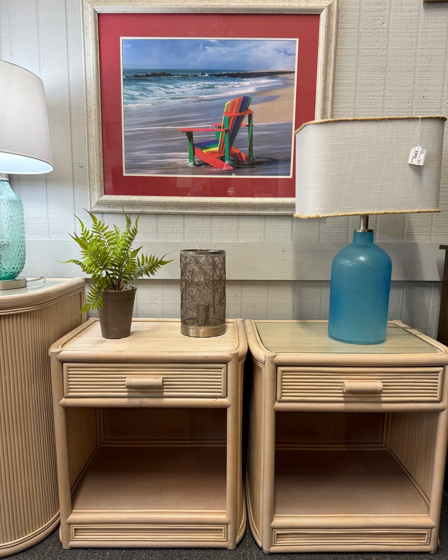 Pickled Side Table