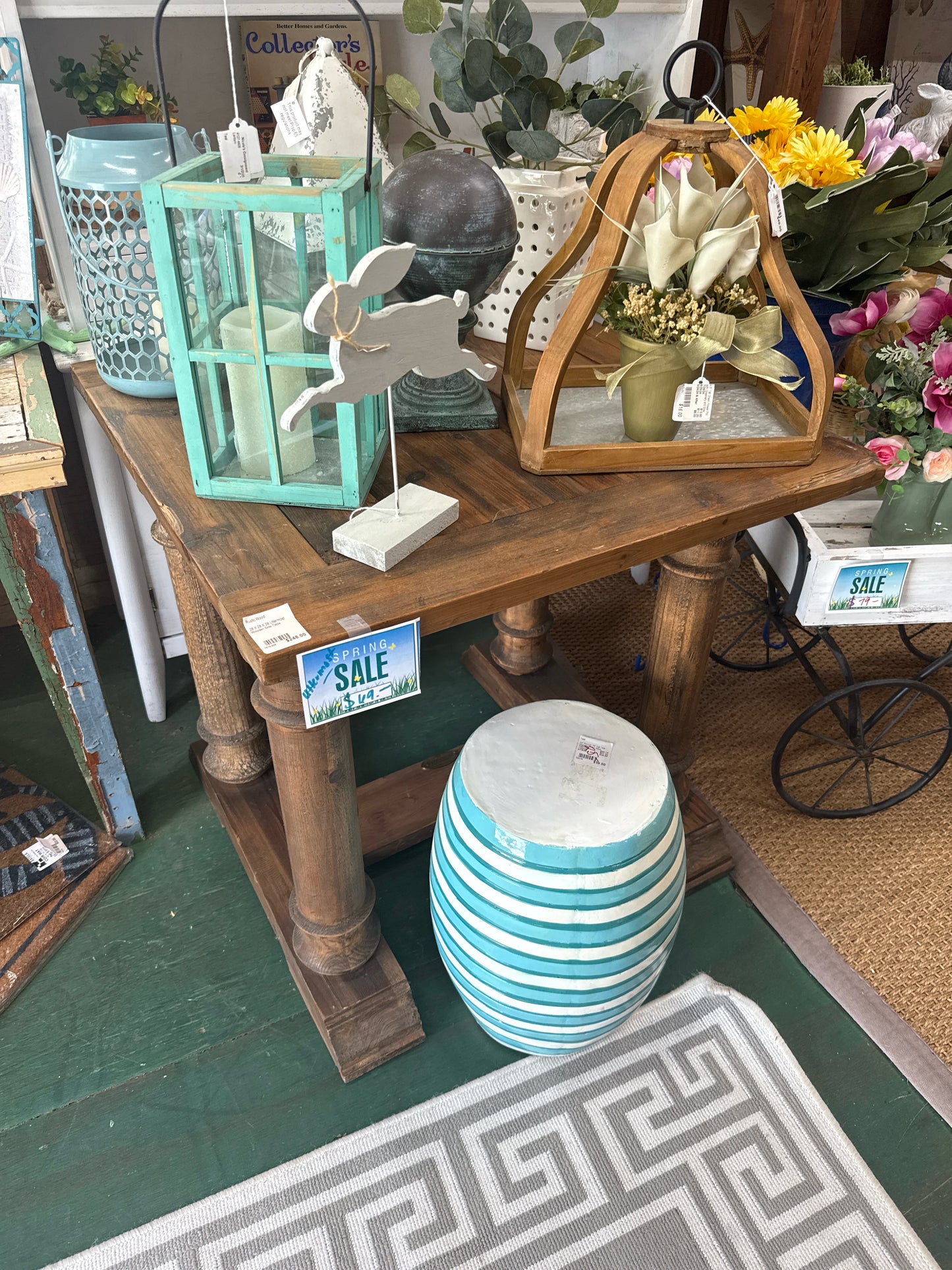 Rustic Wood Side Tables