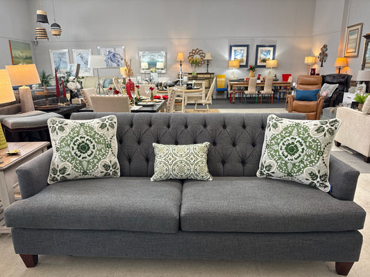 Kincaid Slate Grey Chesterfield Sofa