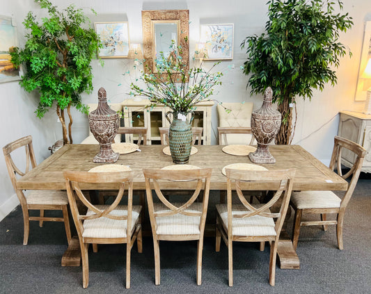Lowcountry Farm Table and 8 Chairs