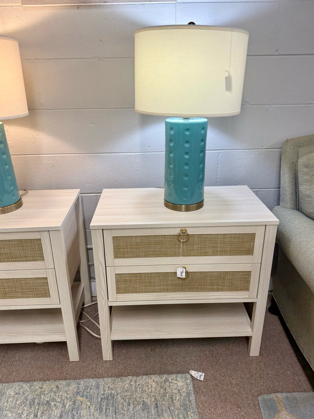 NEW Parchment Side Table