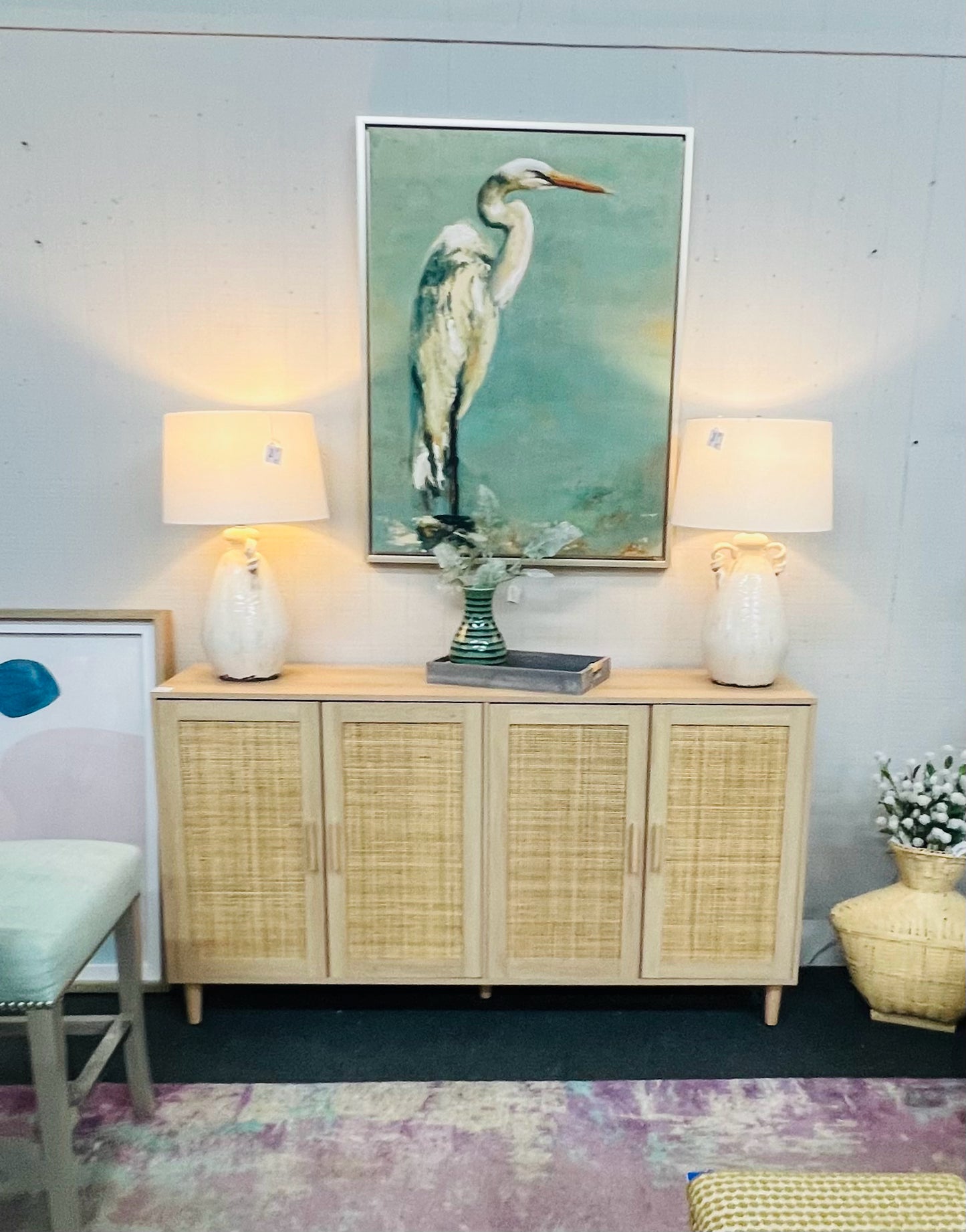 NEW Natural Rattan Sideboard