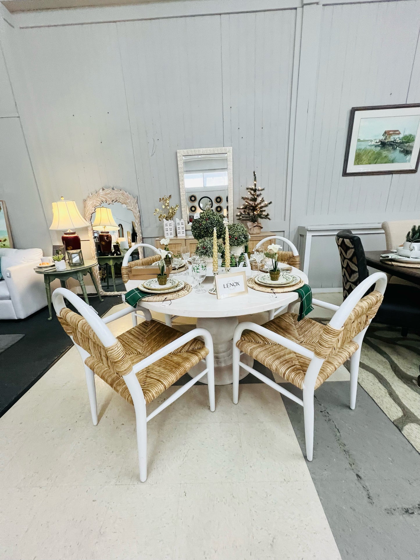 Whitewash Dining Table