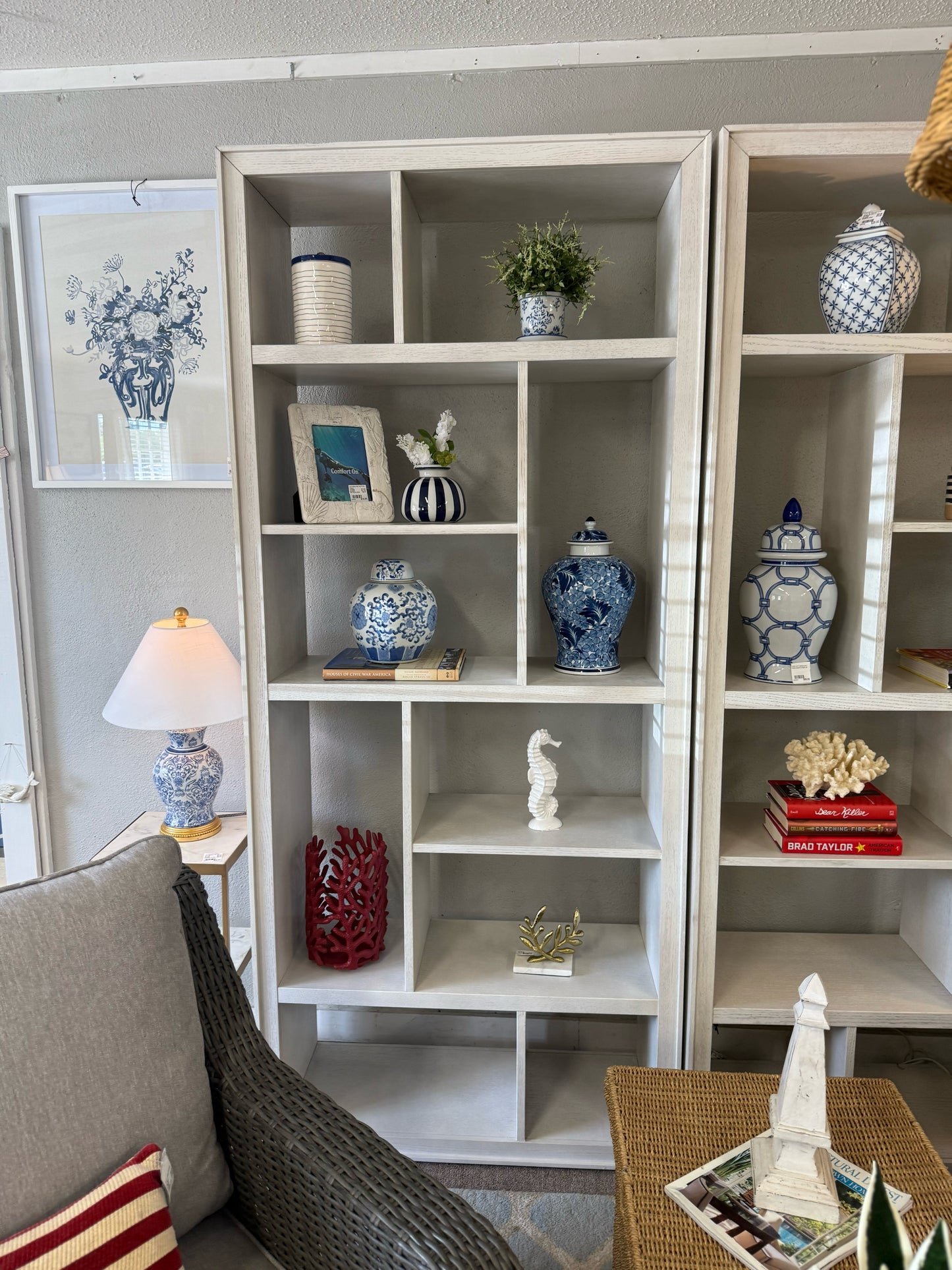 Ethan Allen Curson Oak Display Bookcase