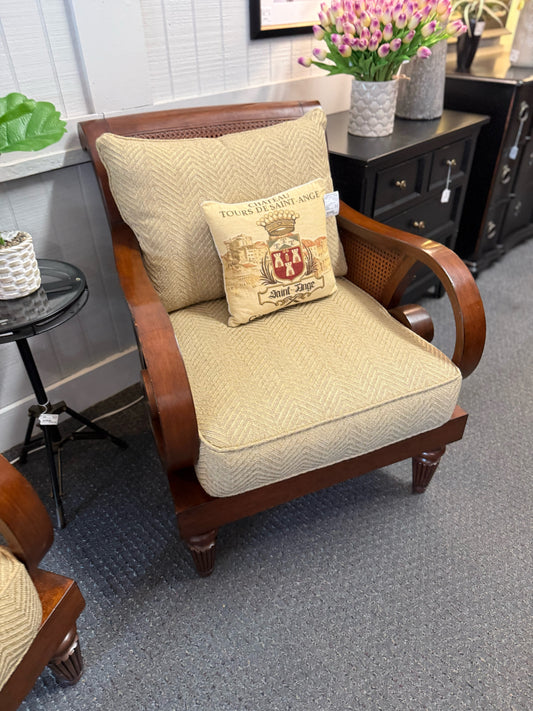 Ethan Allen Rattan Chair