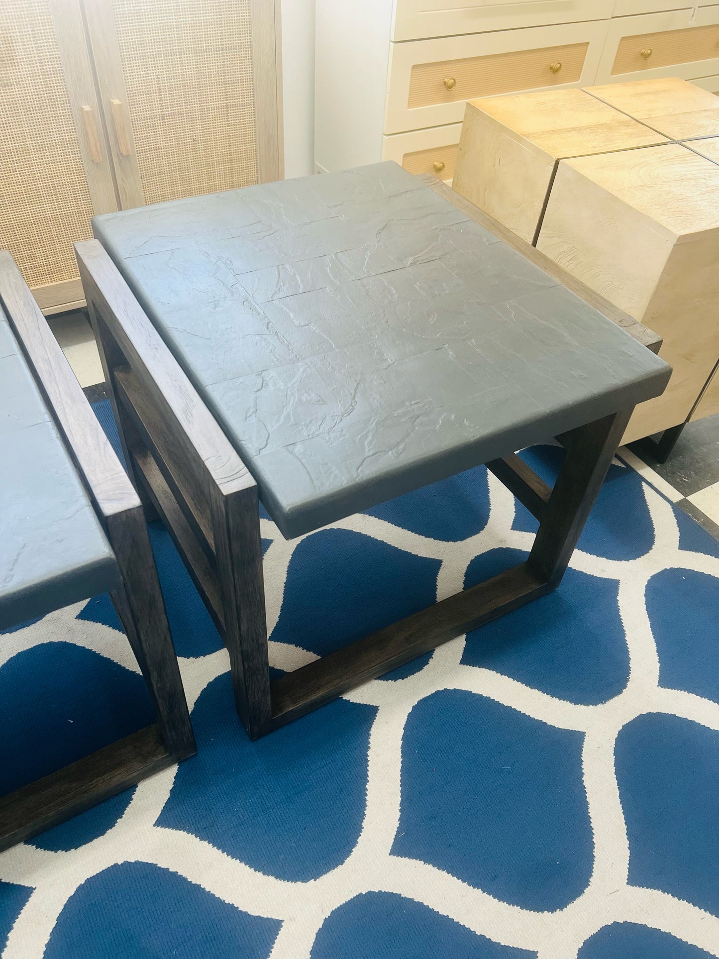 NEW Tommy Bahama Slate Grey Outdoor Side Table