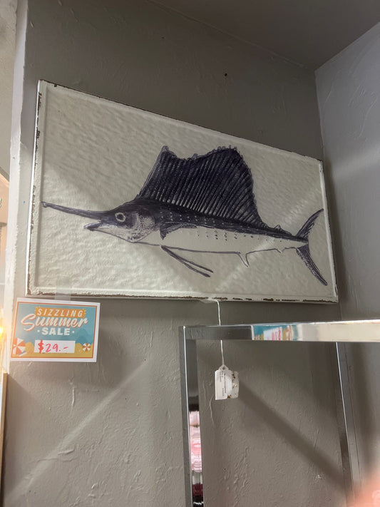 NEW BLue Sailfish Wall Art