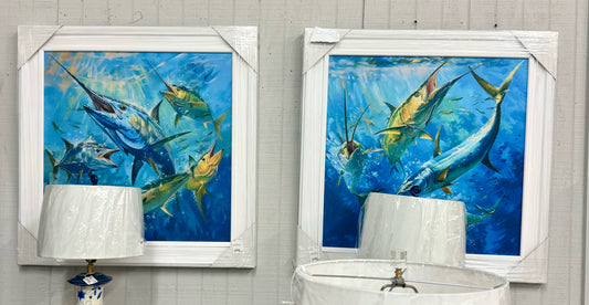 NEW Blue and Green Swordfish Artwork