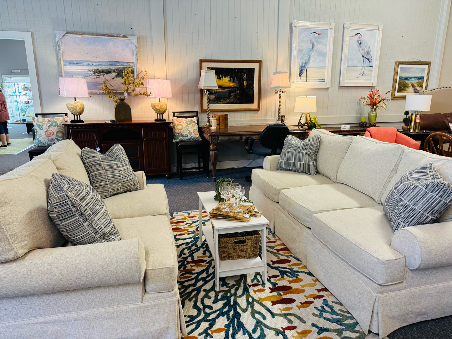 Haverty's Vanilla Sofa