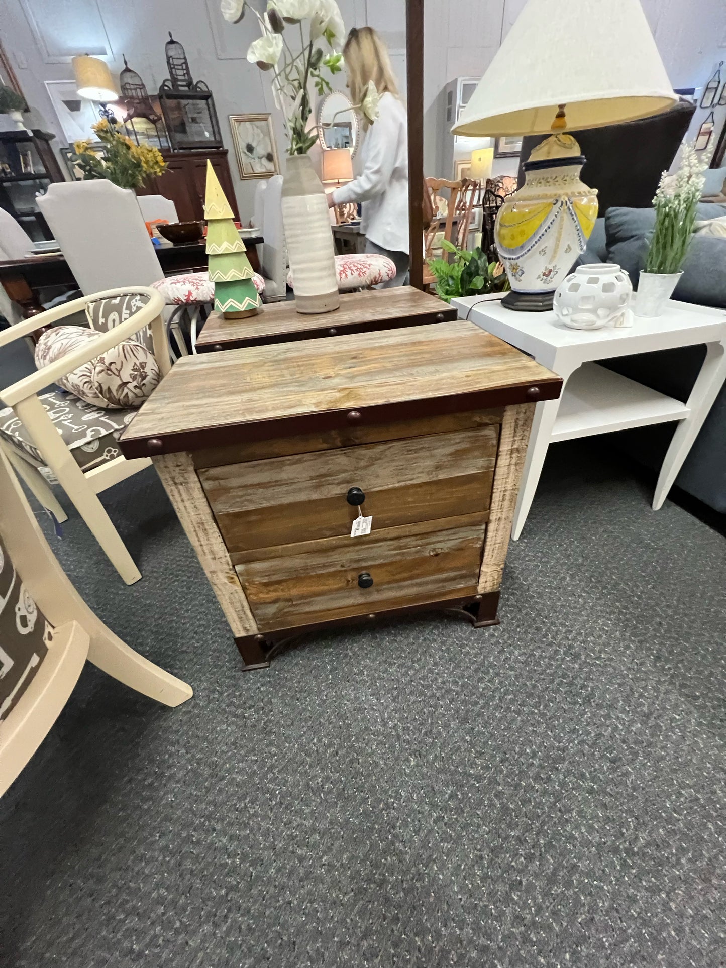 NEW IFD Reclaimed Wood Nightstand