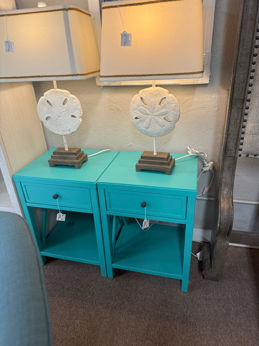 Teal Side Table