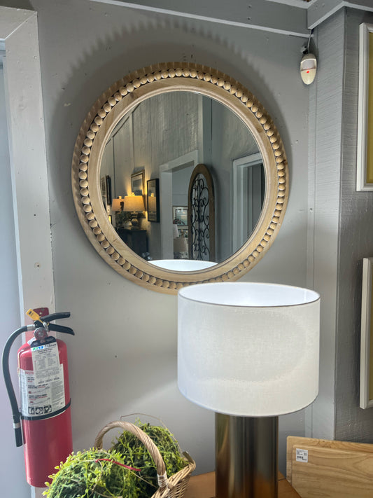 NEW Whitewash Beaded Inlay Mirror