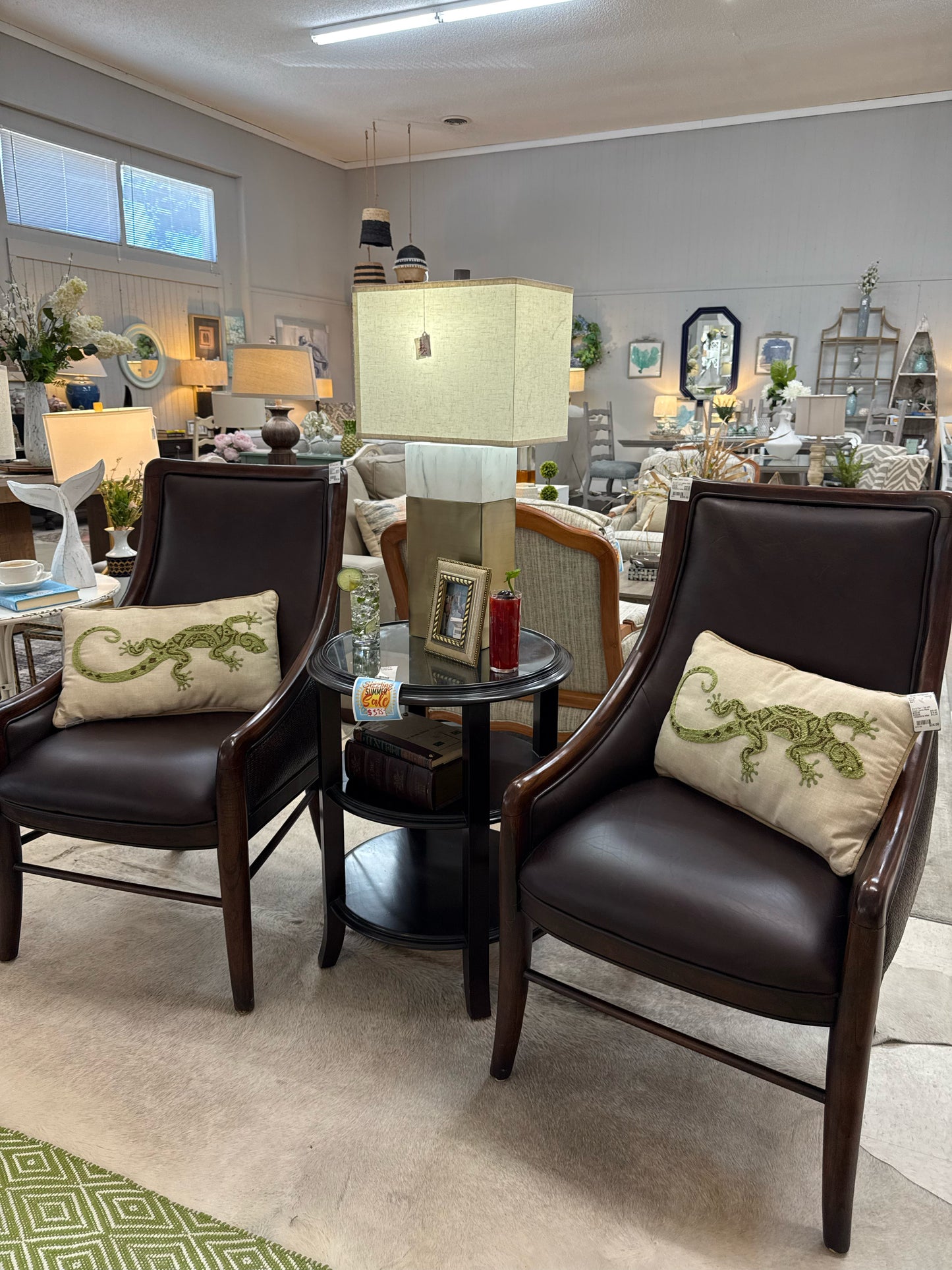 Caracole Brown Leather Chair