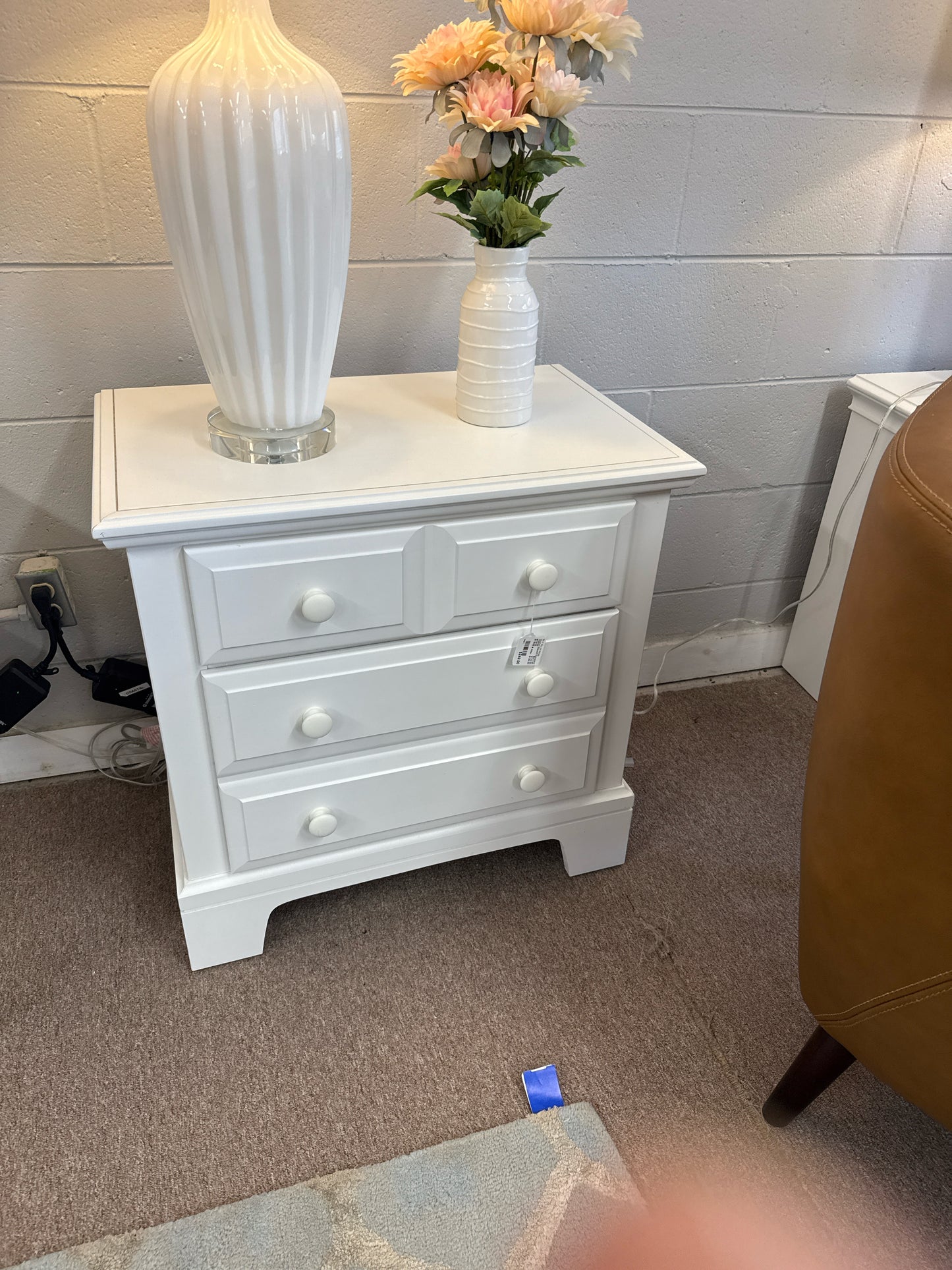 Vaughan White Side Table