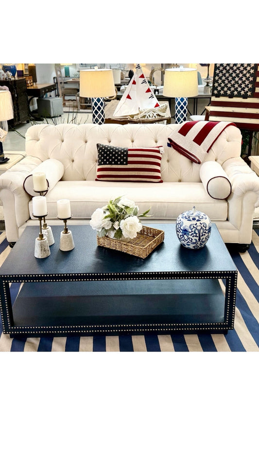Ethan Allen Chadwick Chesterfield Sofa