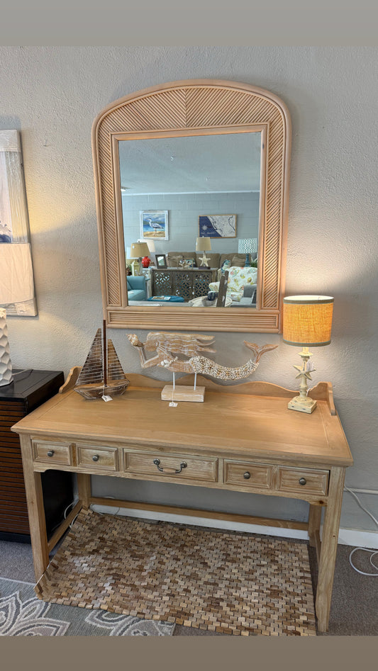 Whitewashed Wood Desk