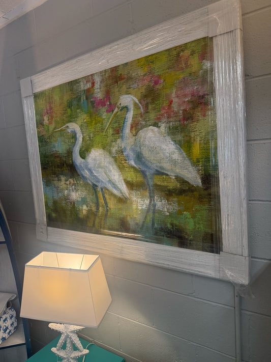 NEW White Egrets Artwork