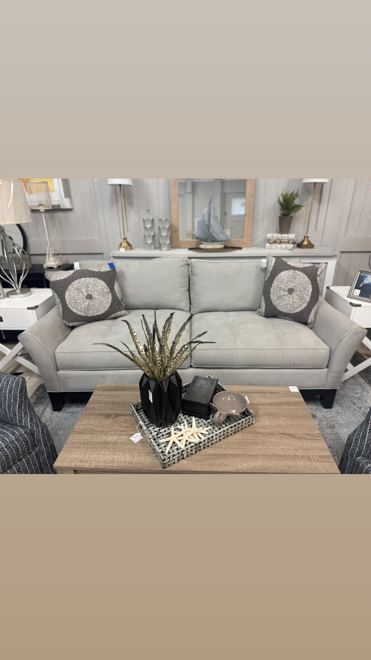 Pottery Barn Dune Leather Sofa