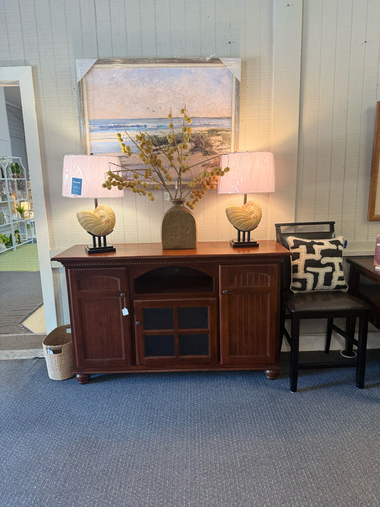 Mahogany Media Console