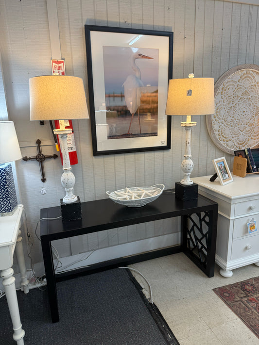 Black Modern Console Table