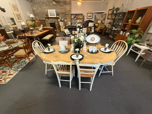 Century Madeline Double Pedestal Dining Table And 4 Chairs