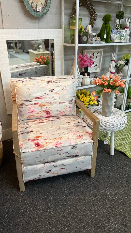 Crestview Collection Abstract Print Accent Chair