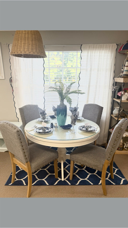 Ballard Design White Dining Table