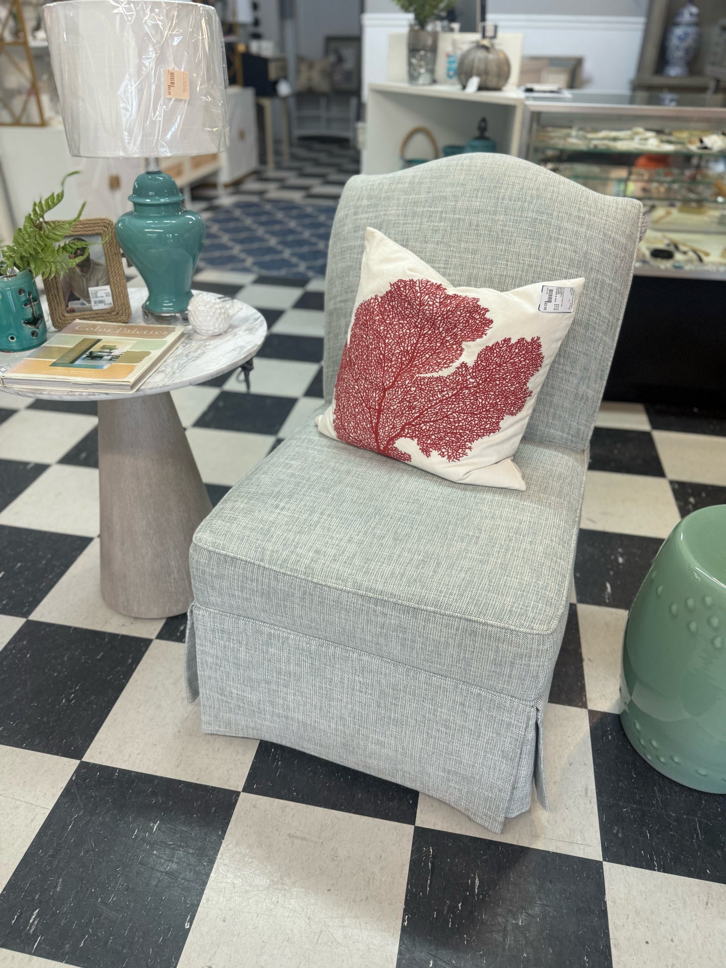 Sea Salt Parsons Chair