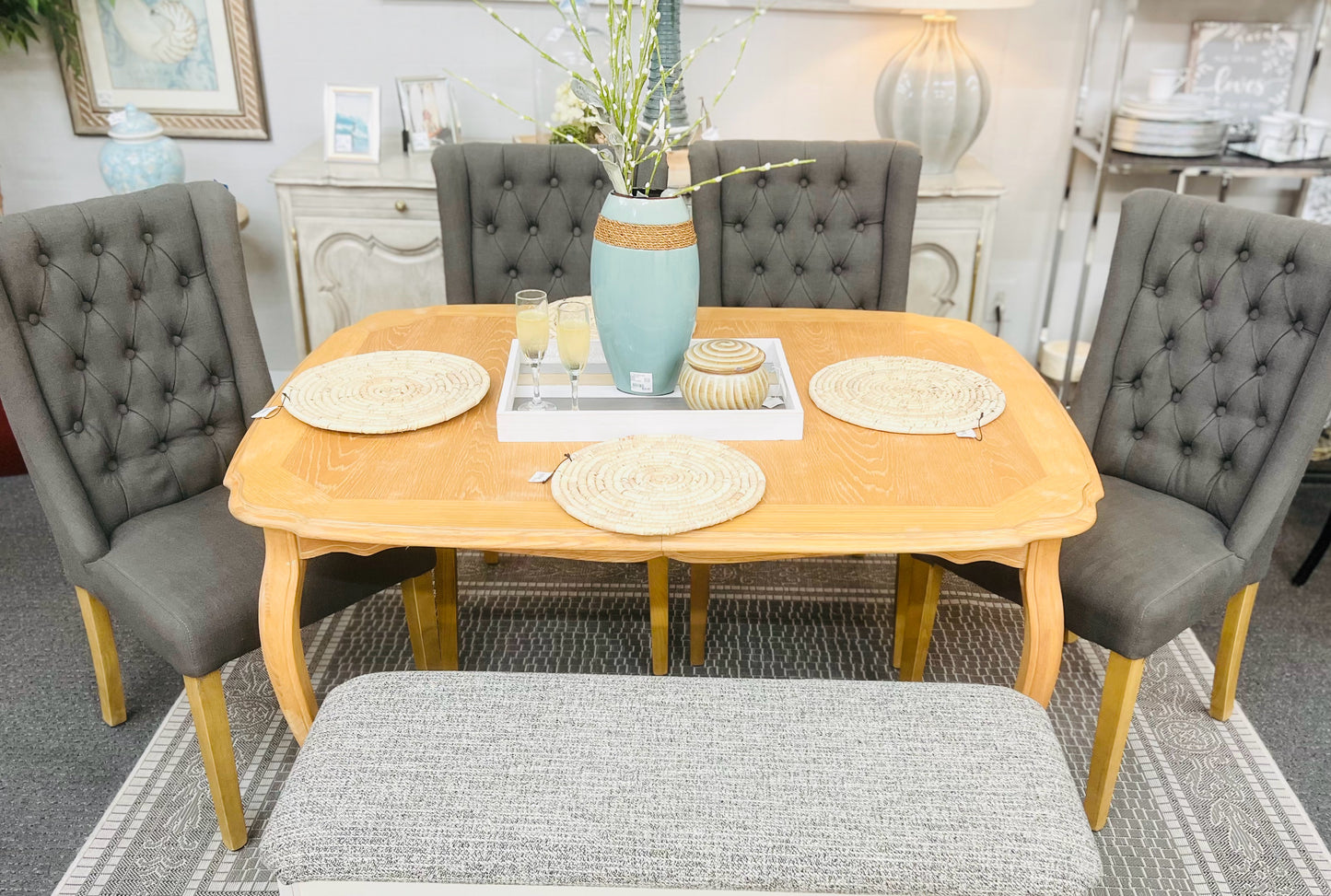 Whitewash Dining Table