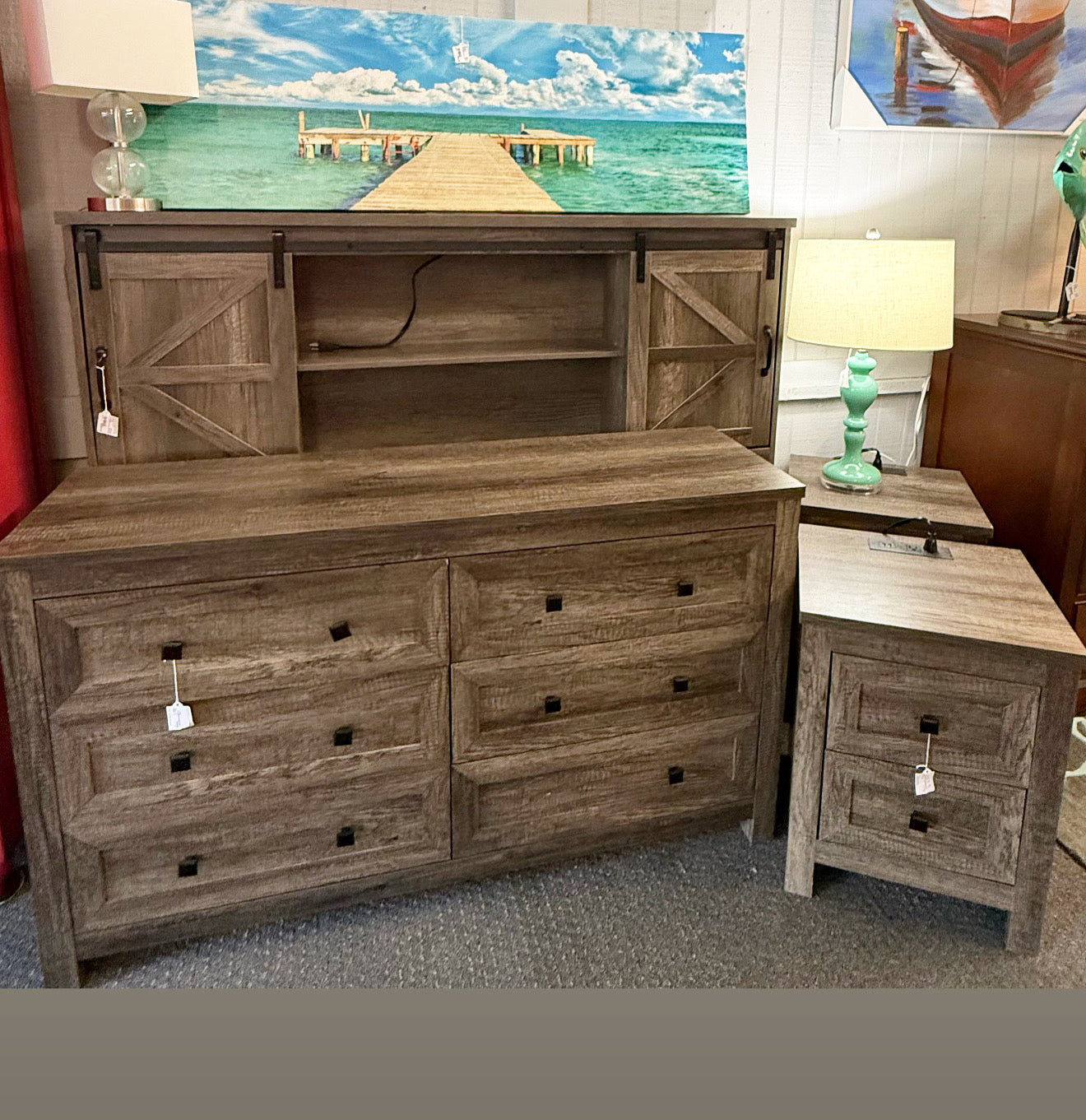 Charcoal Nightstand