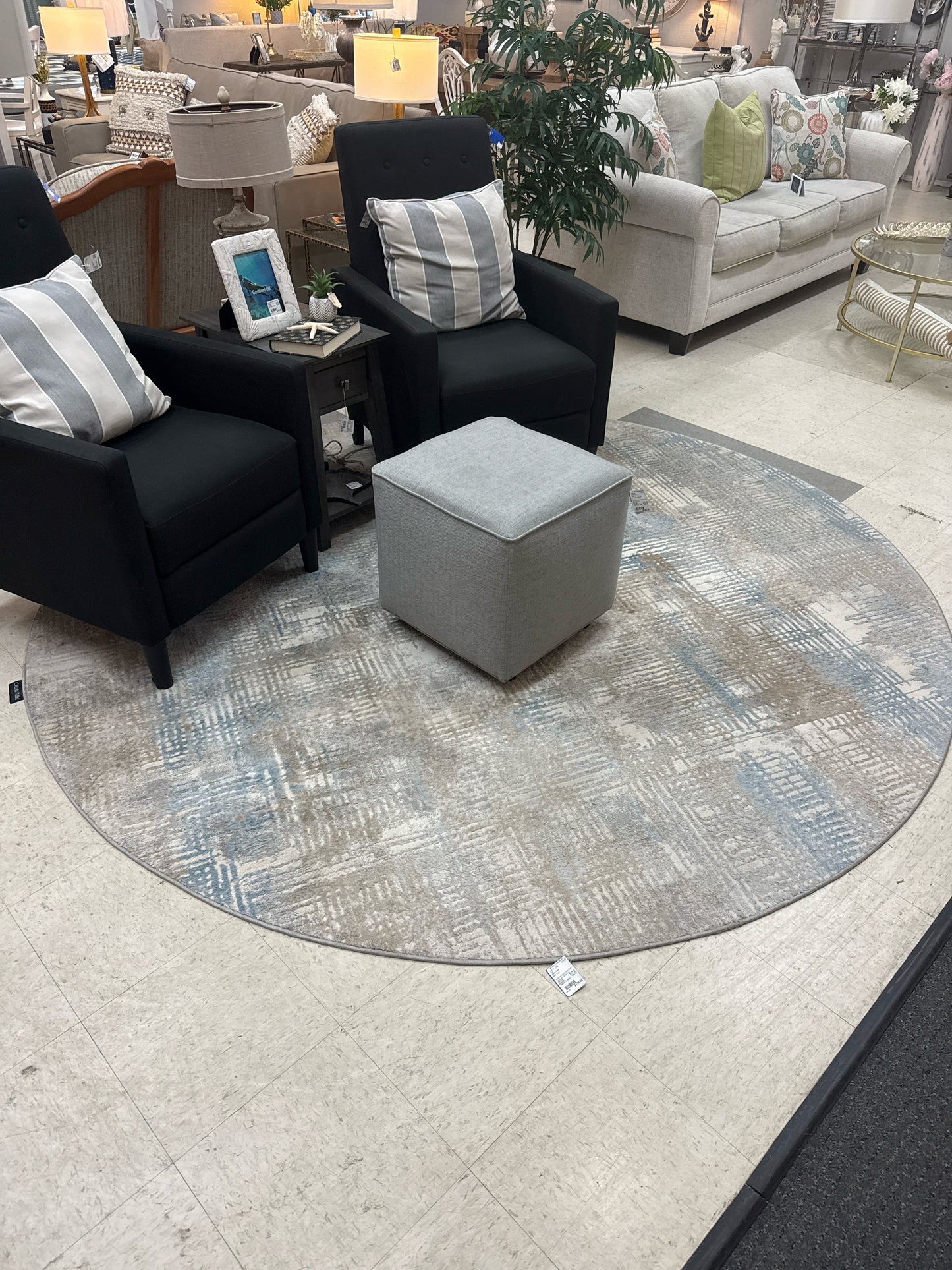 Calvin Klein Blue Rug