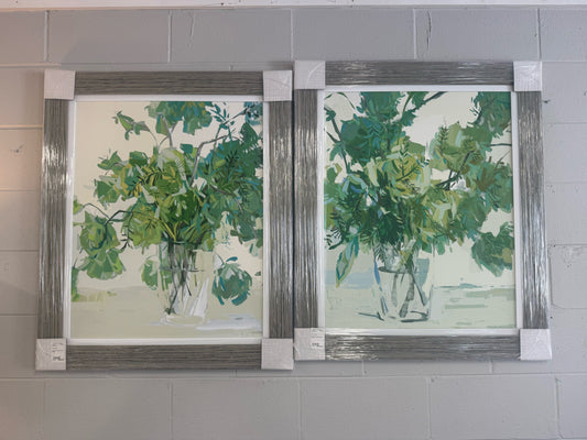 NEW Green Floral Artwork