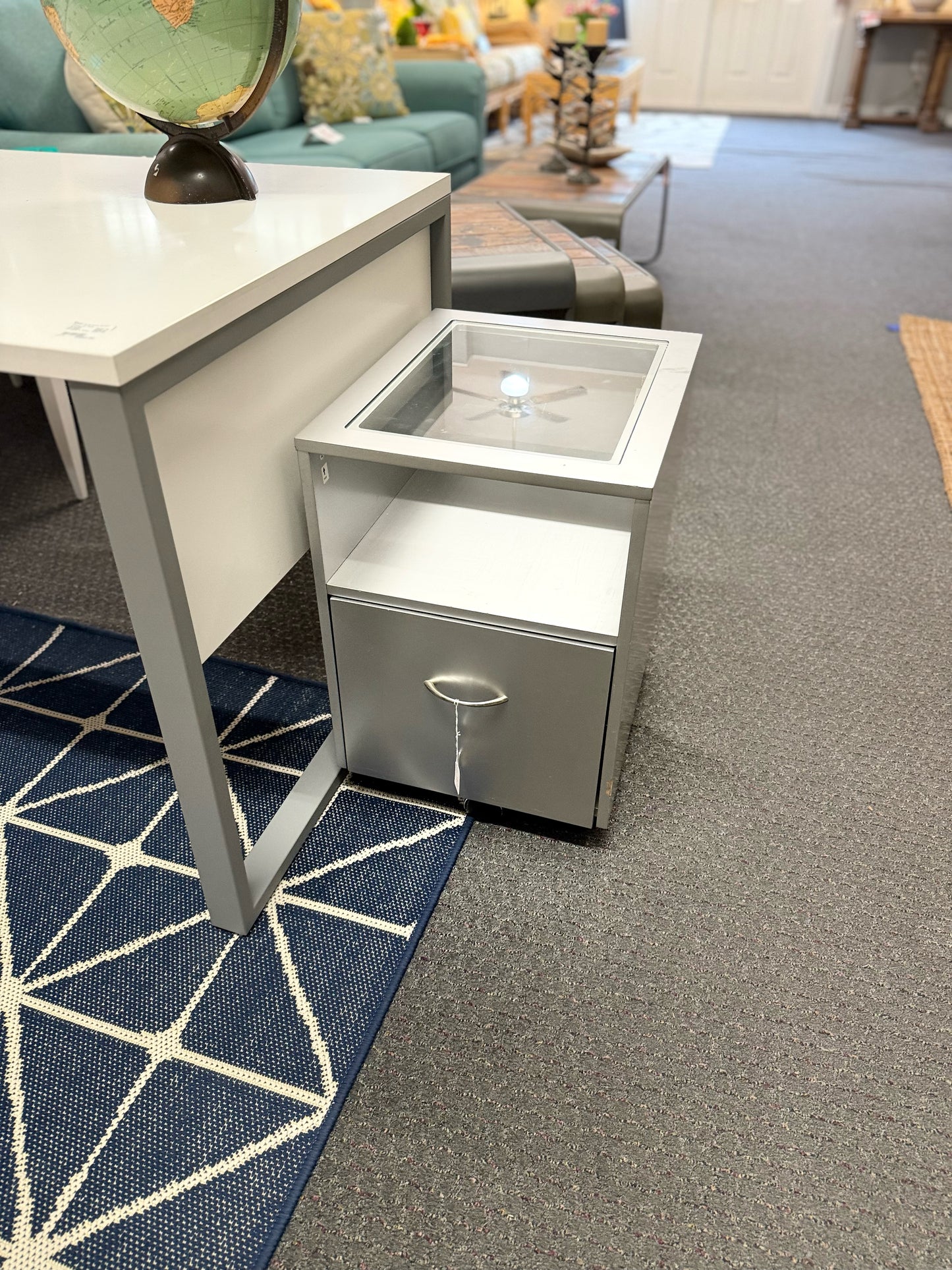 Silver Filing Cabinet