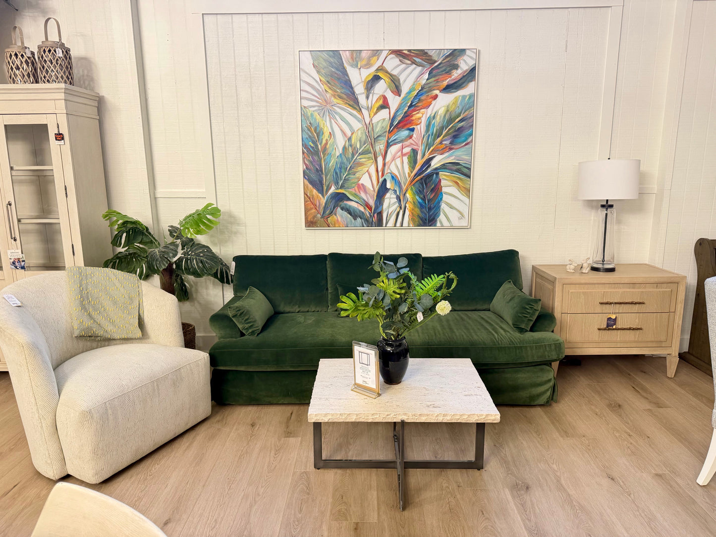 Fern Velvet Sofa