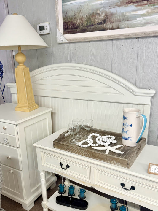 Cottage White Queen Headboard