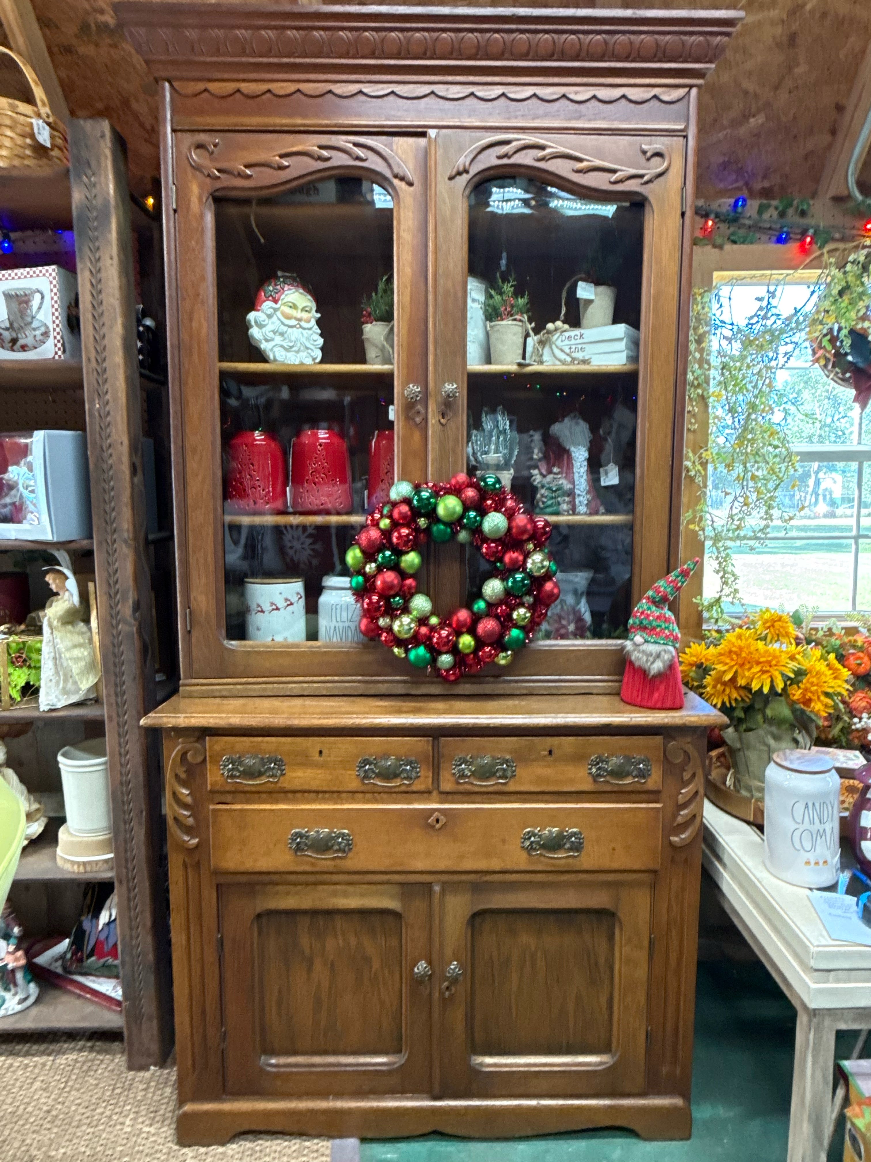 HUTCH 硬式用 レア Vintage Oak Hutch – Nicole's Resale and Design