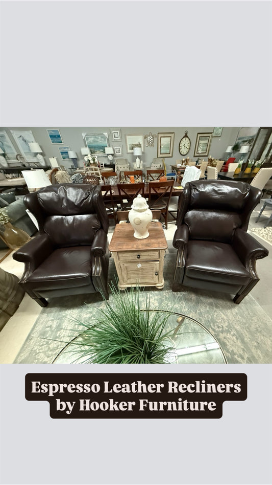Hooker Espresso Leather Recliner